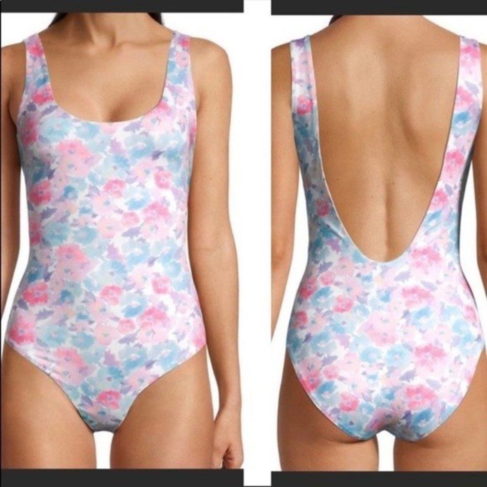 LoveShackFancy Womens Size Medium Frey One-Piece Swimsuit